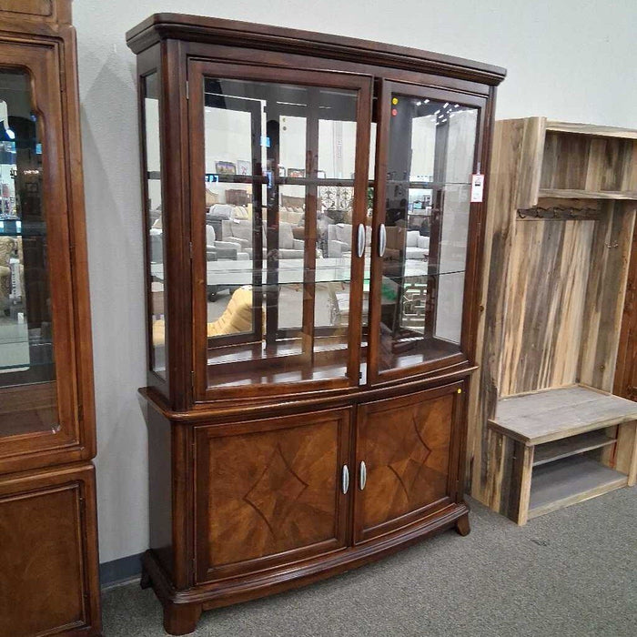 2pc. Bowfront China Hutch