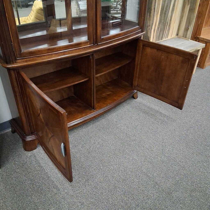 2pc. Bowfront China Hutch