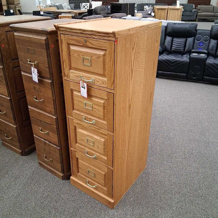 Oak File Cabinet