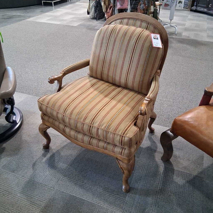 Vintage Striped Arm Chair