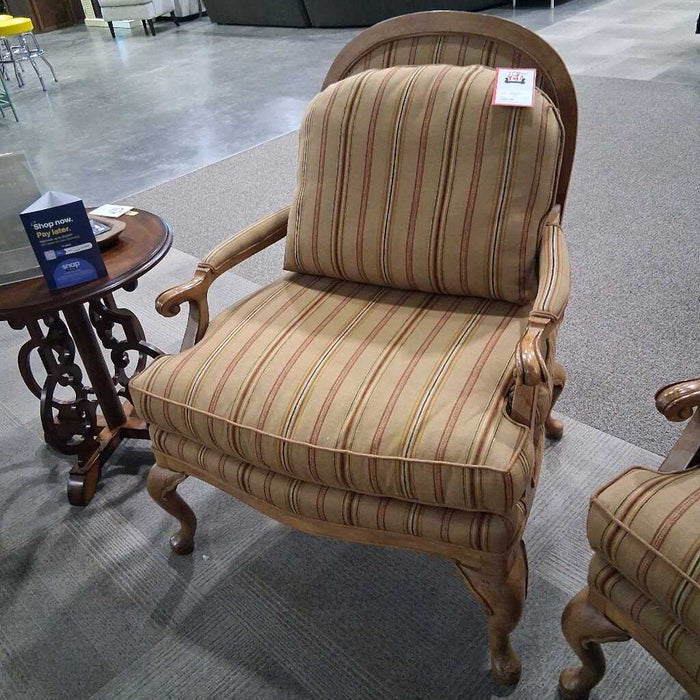 Vintage Striped Arm Chair