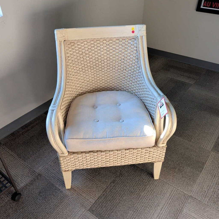 Cream Bamboo Outdoor Chair