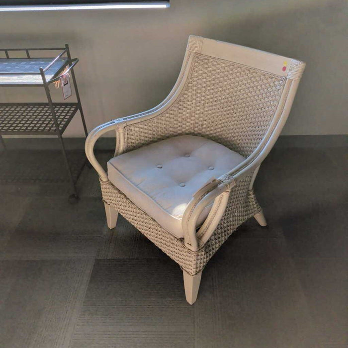 Cream Bamboo Outdoor Chair