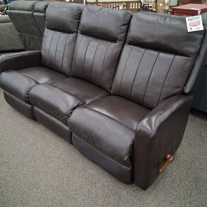 "Finley" Brown Leather Reclining Sofa