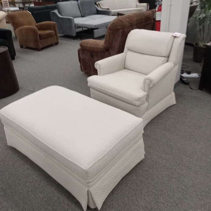 Cream Uph. Arm Chair