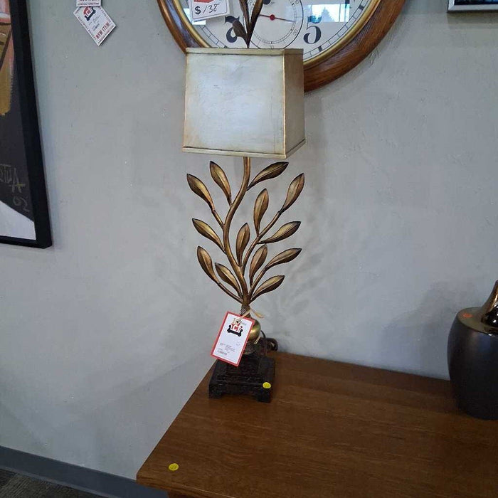 Gold Botanical Design Lamp