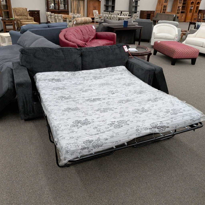 "Altari" Blue Full Sleeper Sofa