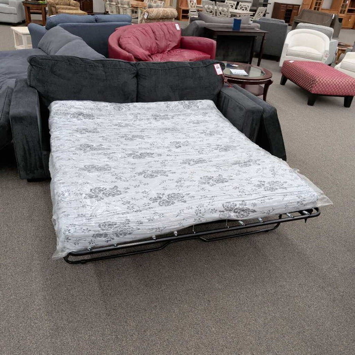 "Altari" Blue Full Sleeper Sofa