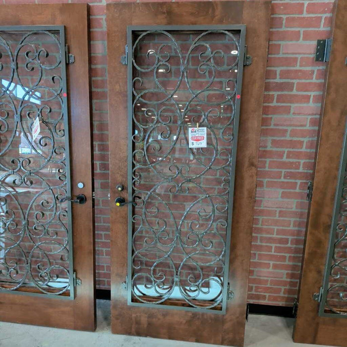 Lg. Door w/ Iron Accent Grate