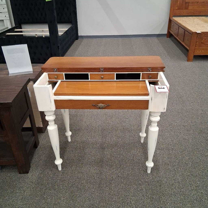 Brown & Cream Desk Vanity