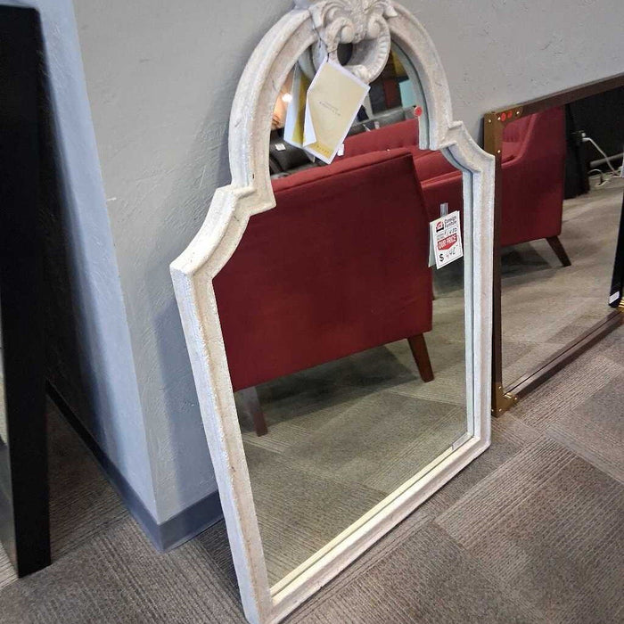 White Stone Frame Mirror
