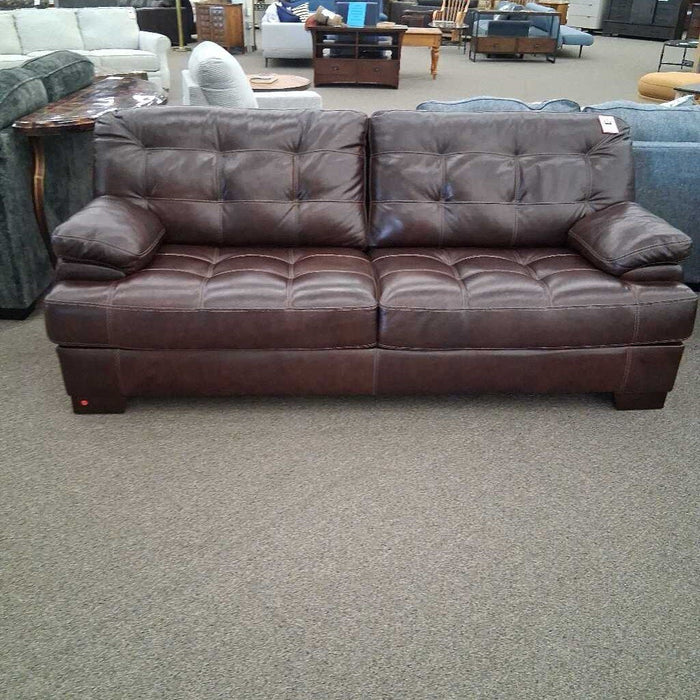 Brown Leather Sofa