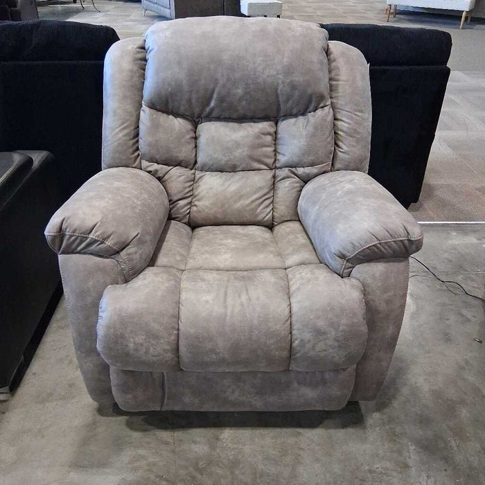 Gray Power Recliner