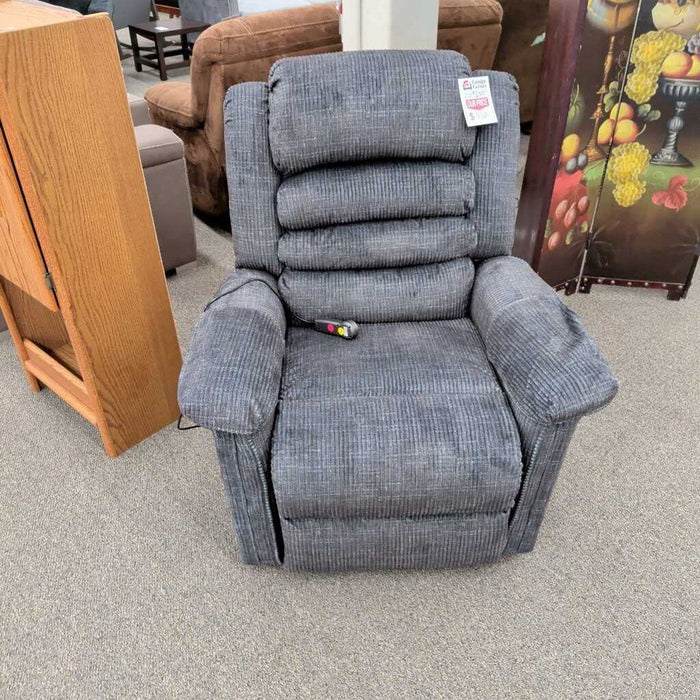 Blue Fabric Lift Chair