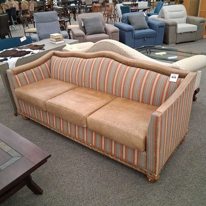 SW Style Leather & Uph. Sofa