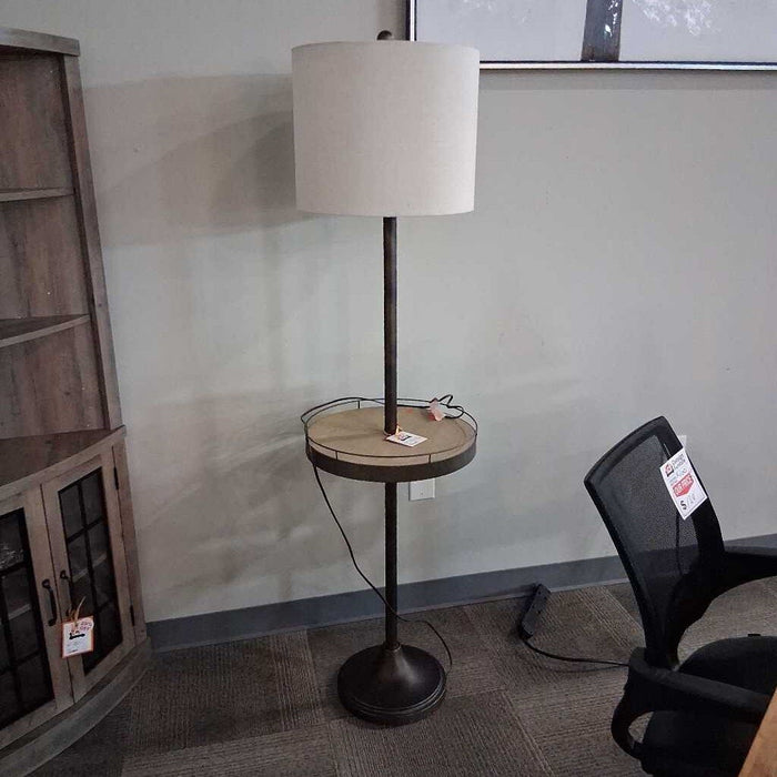 Round End Table Floor Lamp