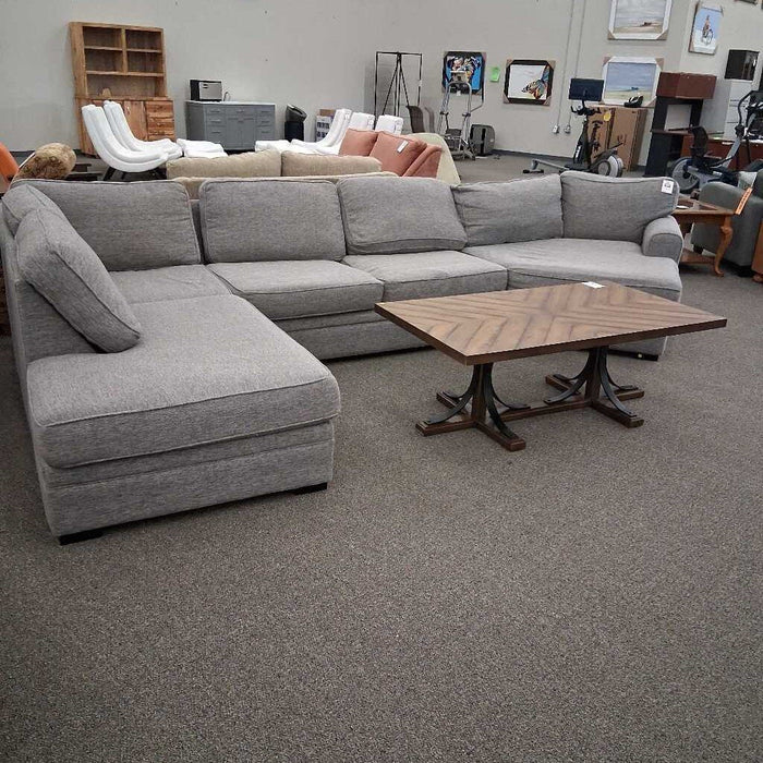 Gray Fabric 3pc. Sectional