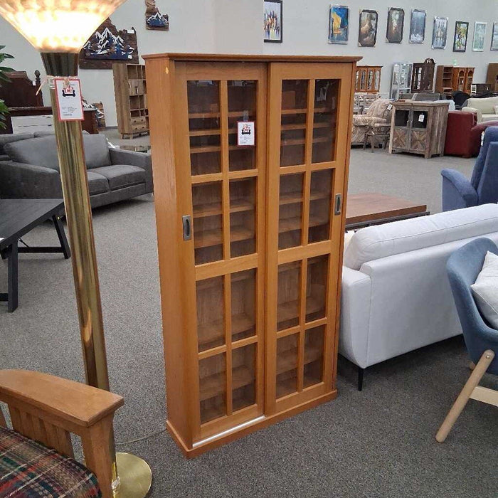 Mission Style Cabinet w/ Sliding Doors