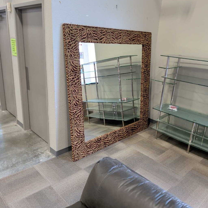 XL Tiger Print Frame Mirror