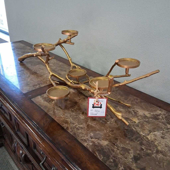Gold Branch Candle Holder