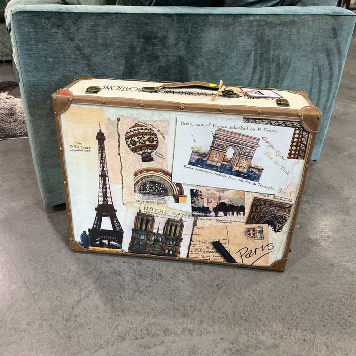 French Pattern Suitcase