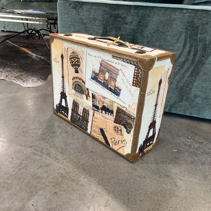 French Pattern Suitcase