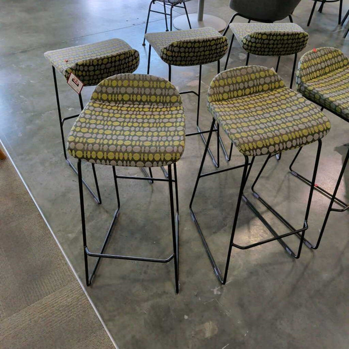Pair of Modern Fabric Stools