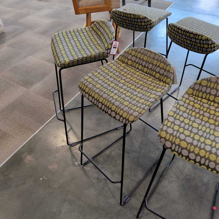 Pair of Modern Fabric Stools