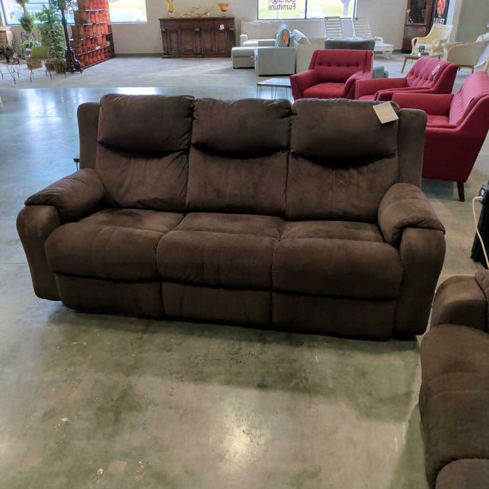 "Marvel" Brown Fabric Pwh Sofa