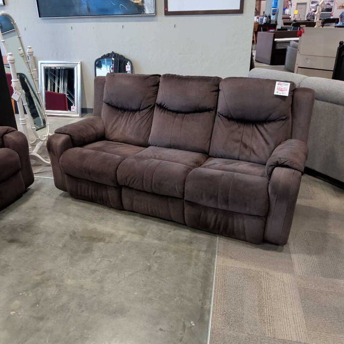 "Marvel" Brown Fabric Pwh Sofa
