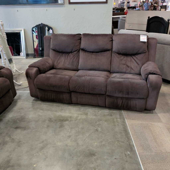 "Marvel" Brown Fabric Pwh Sofa