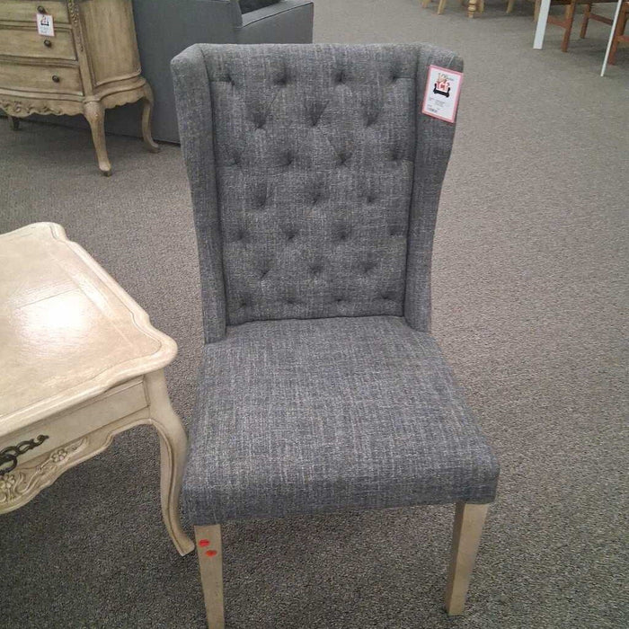 Gray Tufted Accent Chair
