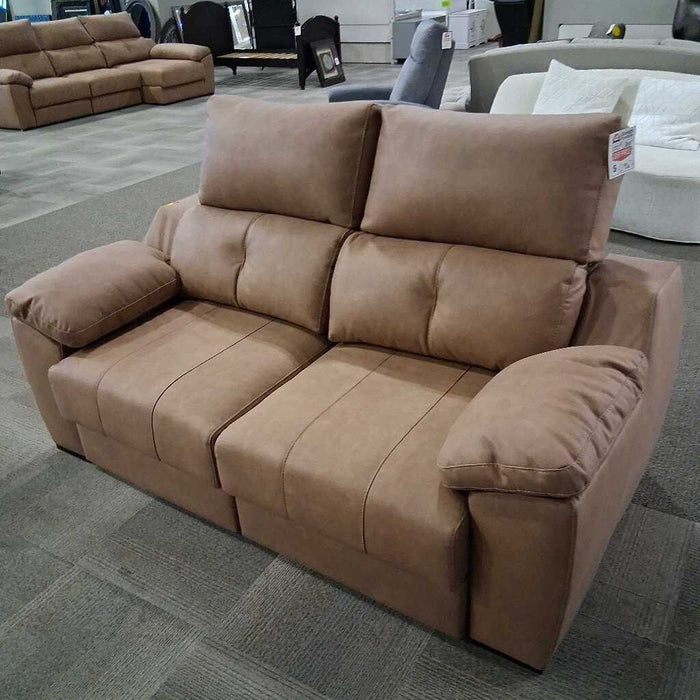 Brown Extending Loveseat