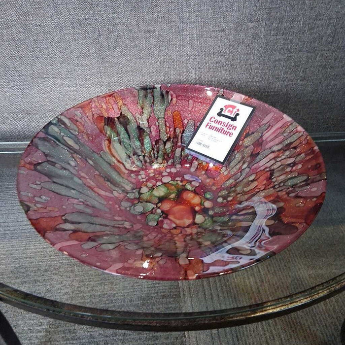 Large Abstract Deco Plate
