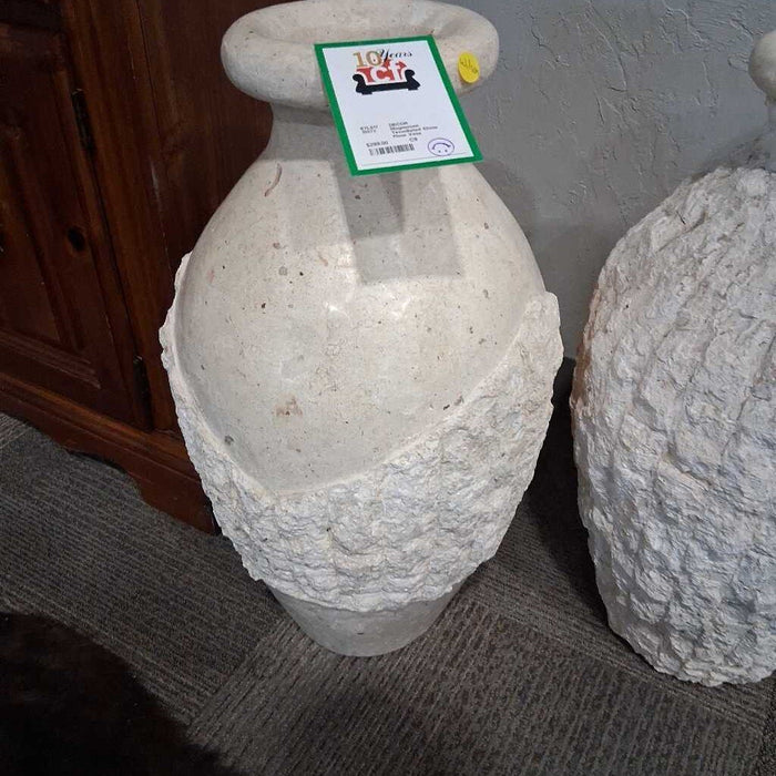 Tessellated Stone Floor Vase