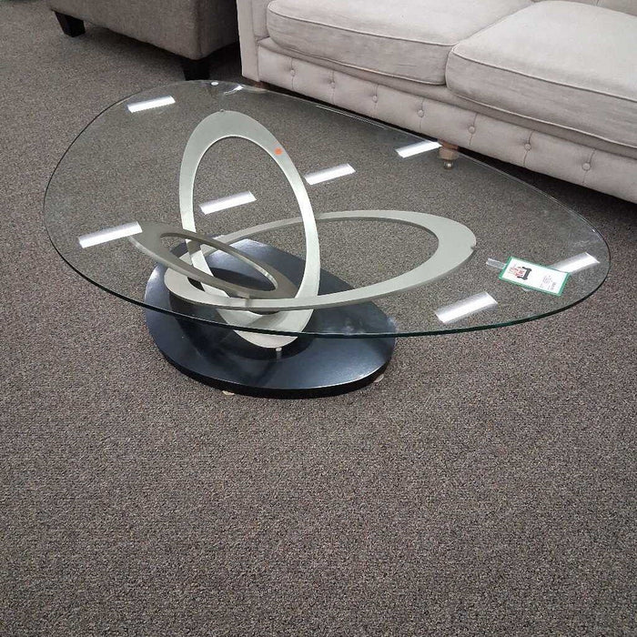 Elite Modern Fusion Glass Top Coffee Table