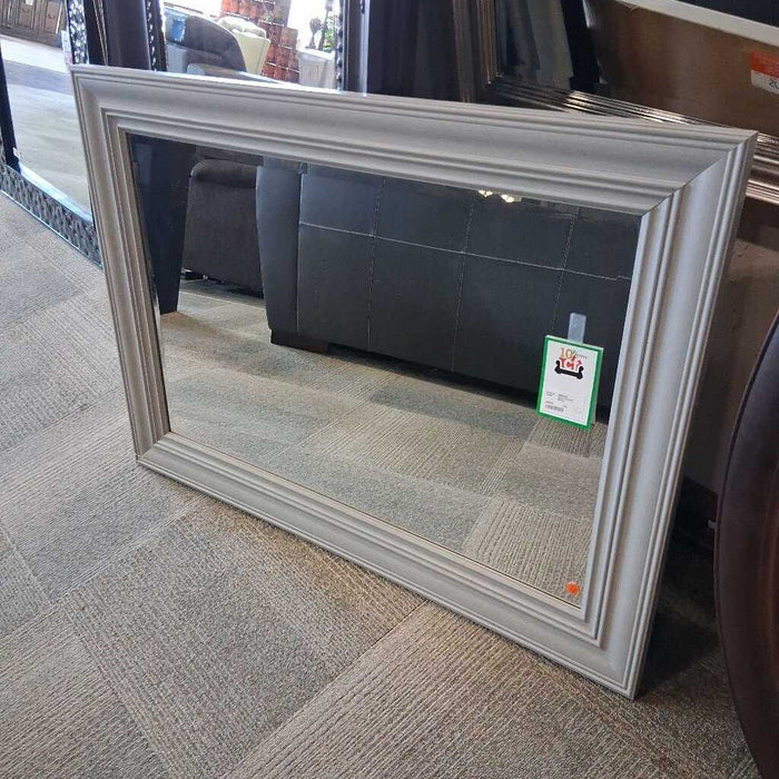 Grey Framed Mirror