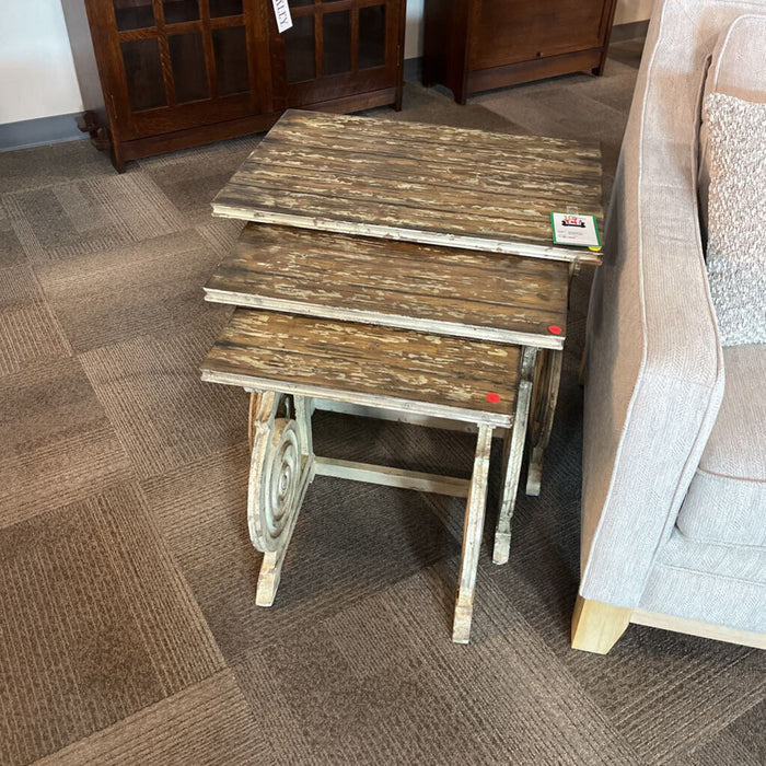 3pc. Whitewash Nesting Tables