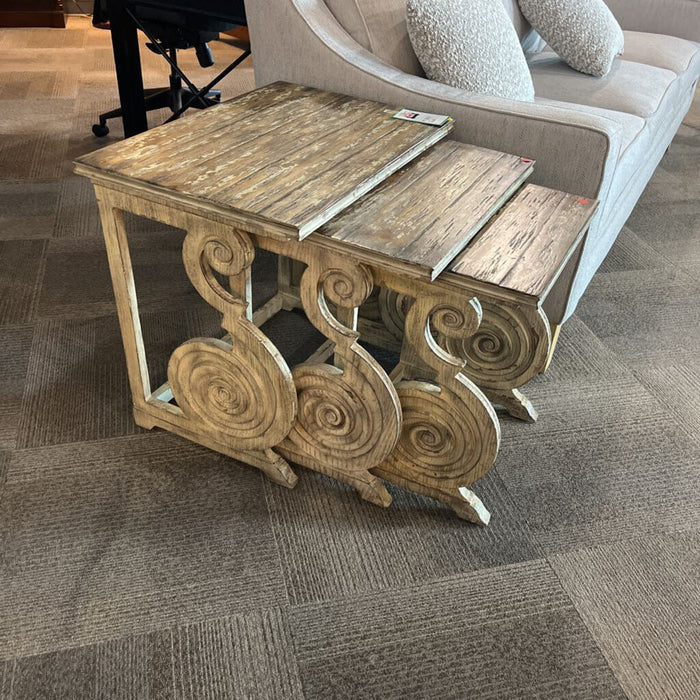 3pc. Whitewash Nesting Tables