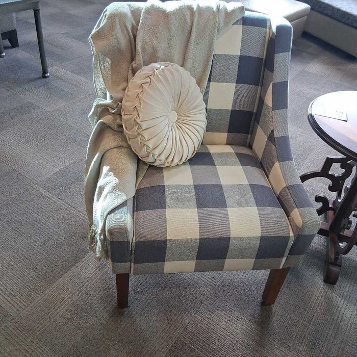 Plaid Accent Chair