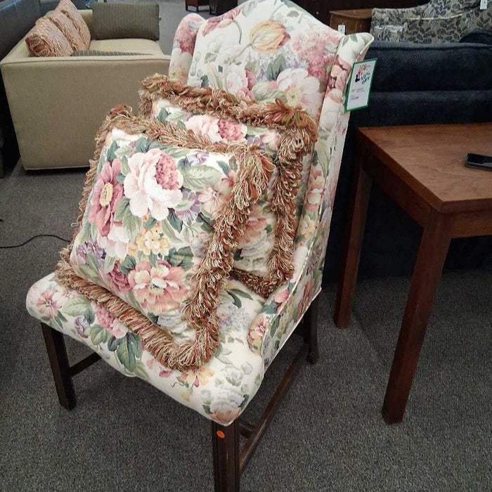 Floral Accent Chairs w/ 3 pillows