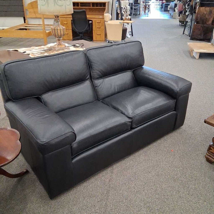 Black Leather Loveseat