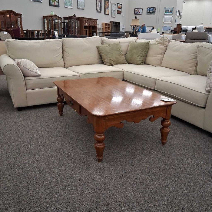 Oak Coffee Table w/ Drawer