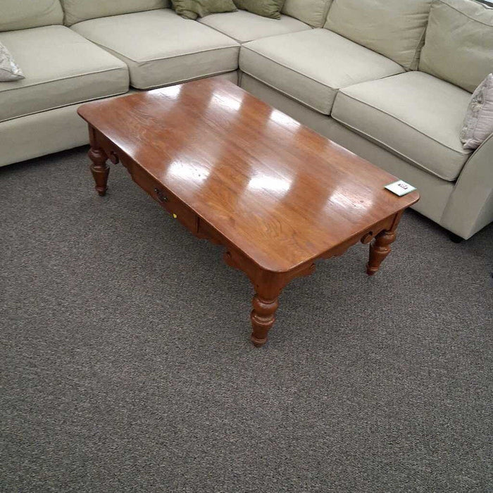 Oak Coffee Table w/ Drawer