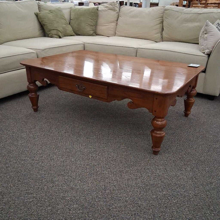Oak Coffee Table w/ Drawer