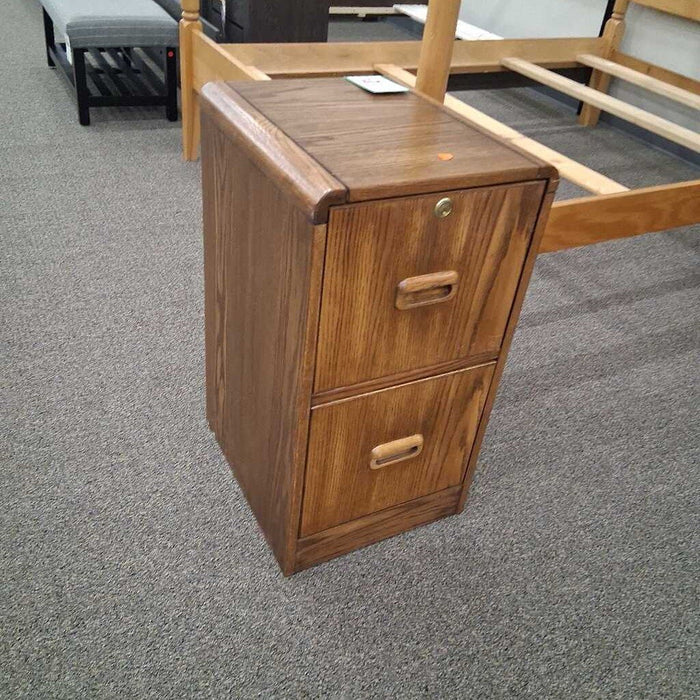 Vintage Oak 2Dwr File Cabinet
