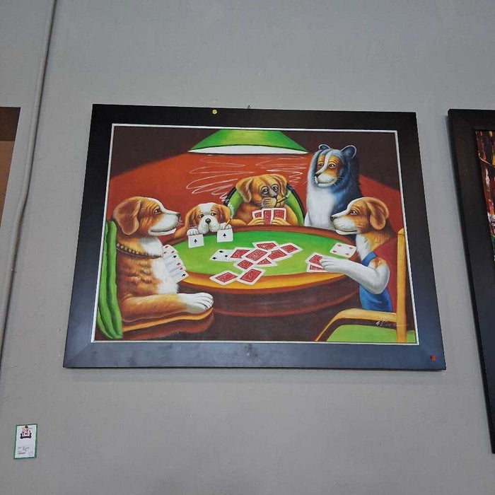 Lg. Dogs Playing Poker Painting