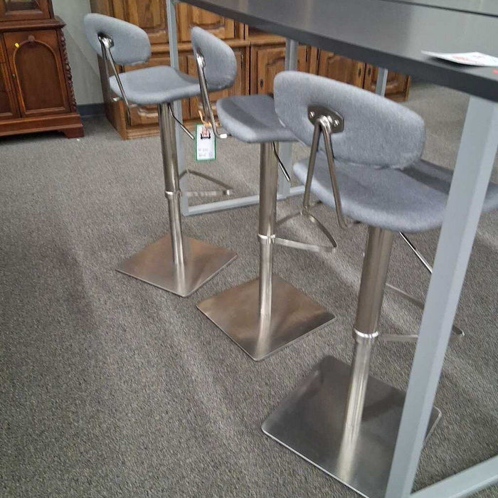 Gray Barstools Set of 3
