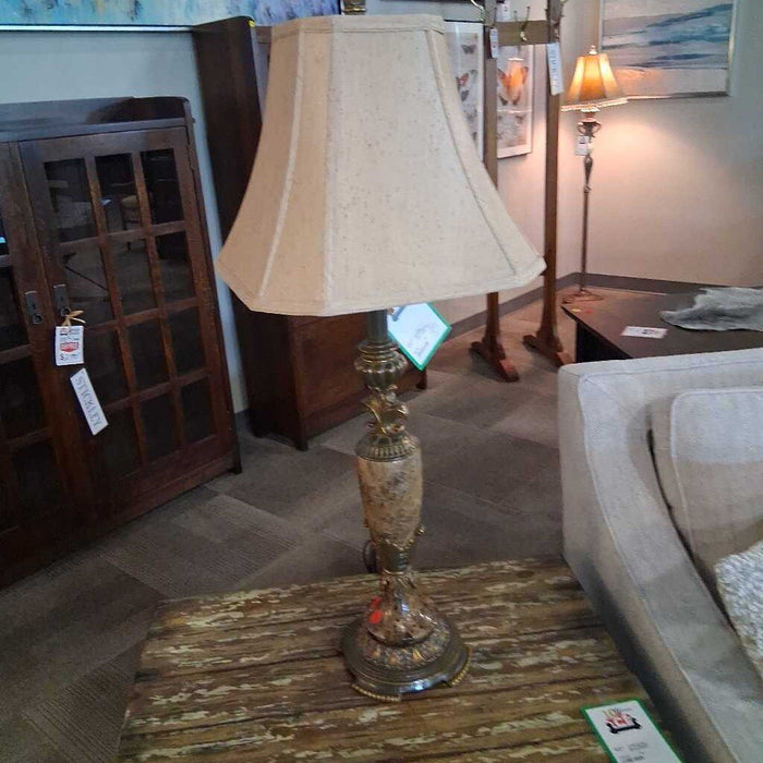 Pair of Granite Style Lamps