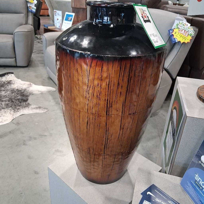 Black & Copper Color Vase
